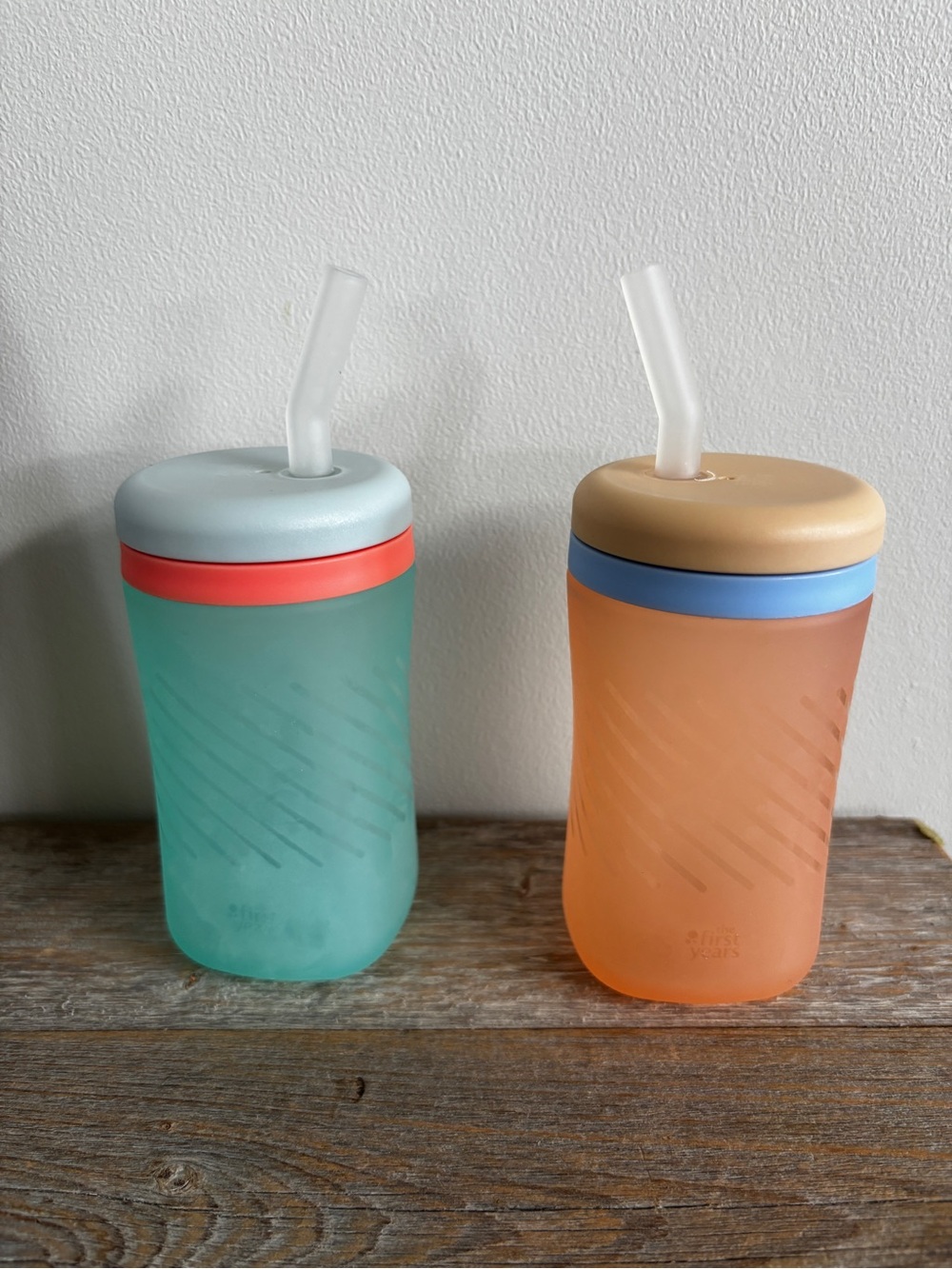 The First Years silicone squeeze and sip straw cup